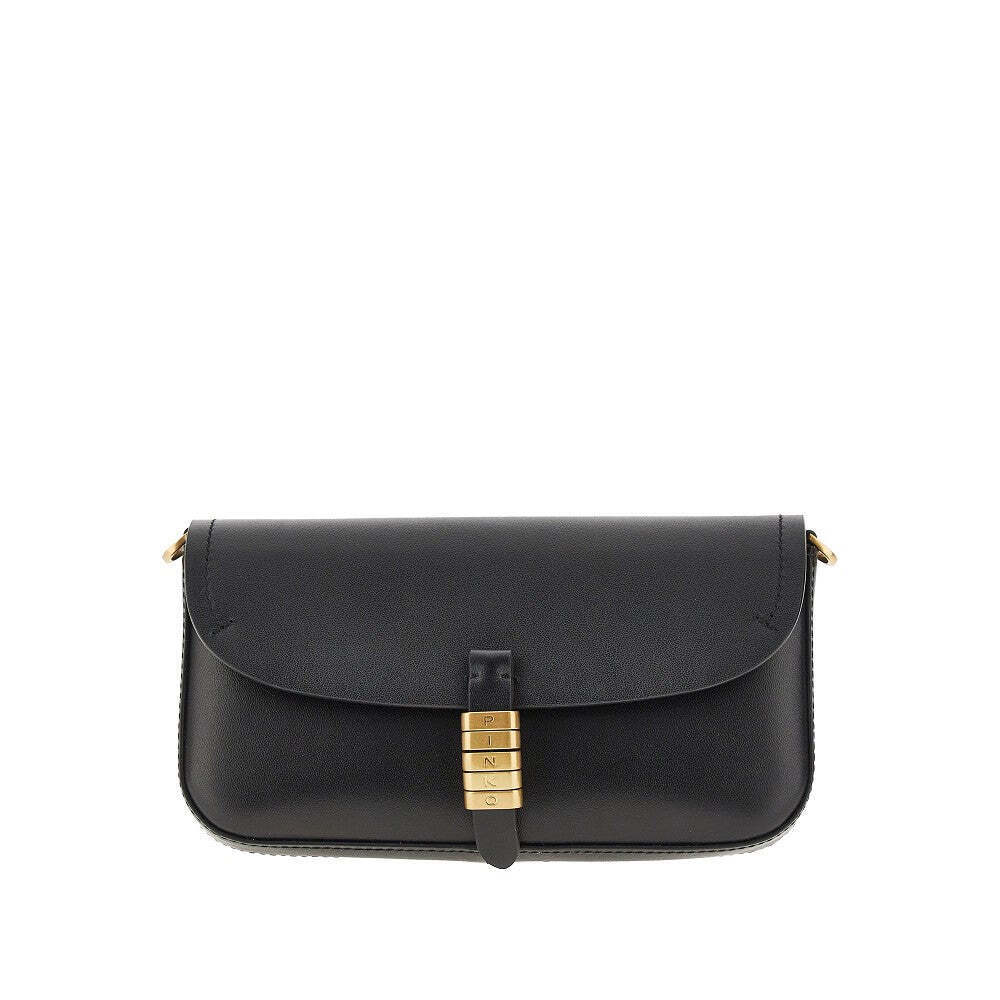 Pinko Saddle Flat Leather Pouch